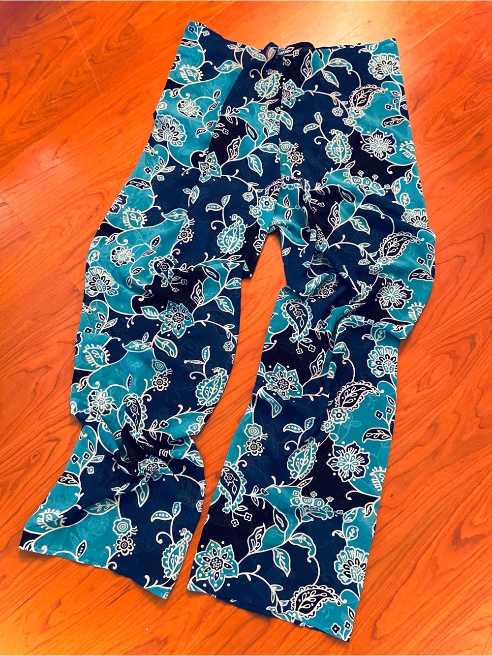 Victorias Secret Swim Beachwear Sheer Tie Front Cover Up Pants Tropical Y2K sz S - Picture 4 of 7
